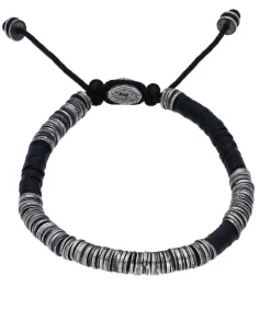 Bracelet Awaso En Perles Africaines Et Argent Homme Bijoux