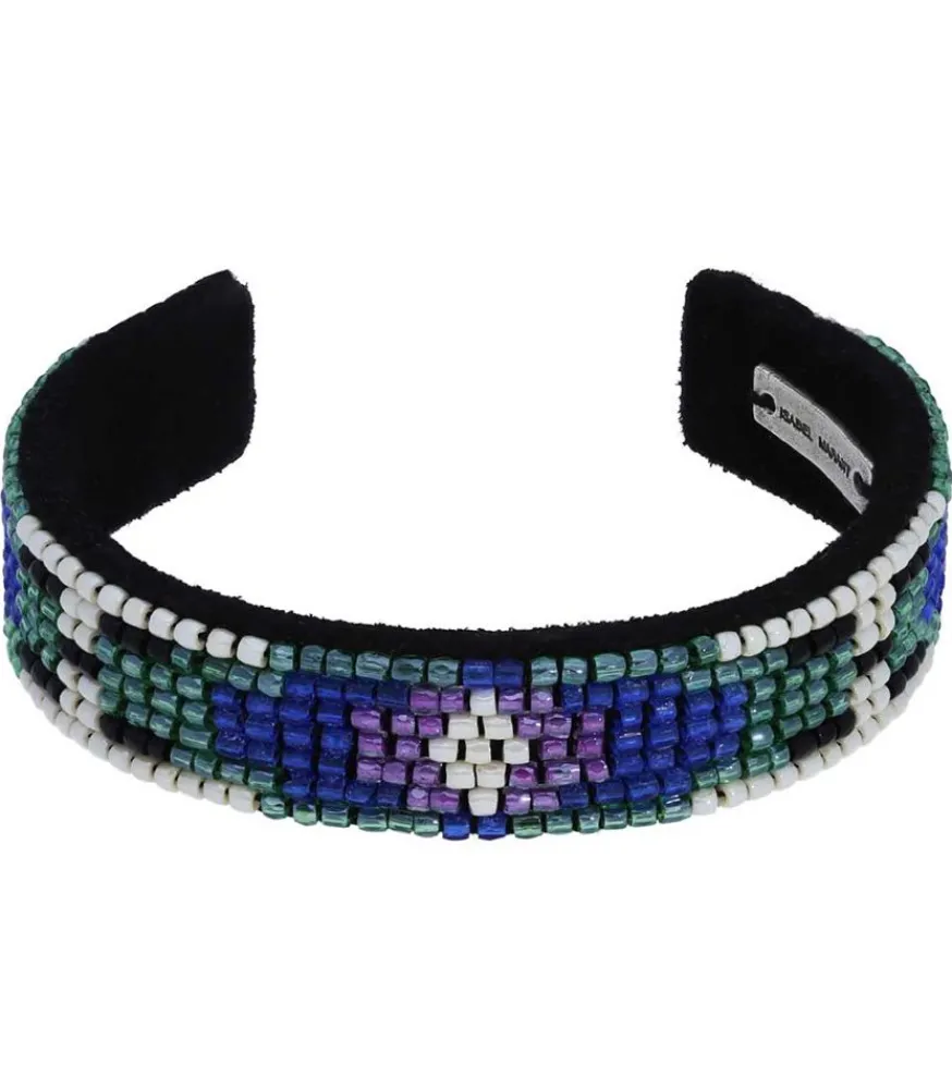 Sale Bracelet Barnabe En Cuir Et Perles De Verre Homme Bijoux