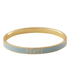 Bracelet Candy Word Peace Light Blue Femme Bracelets
