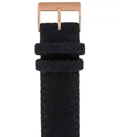 Best Bracelet De Montre Interchangeable Flanelle Noir/Or Rose Femme Montres