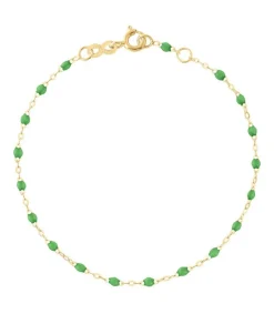 Discount Bracelet Or Jaune Et Perles De Resine Femme Bracelets