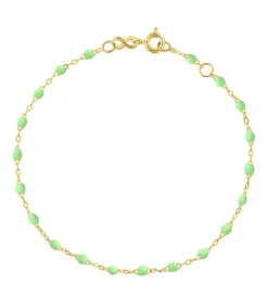 Discount Bracelet Or Jaune Et Perles De Resine Femme Bracelets