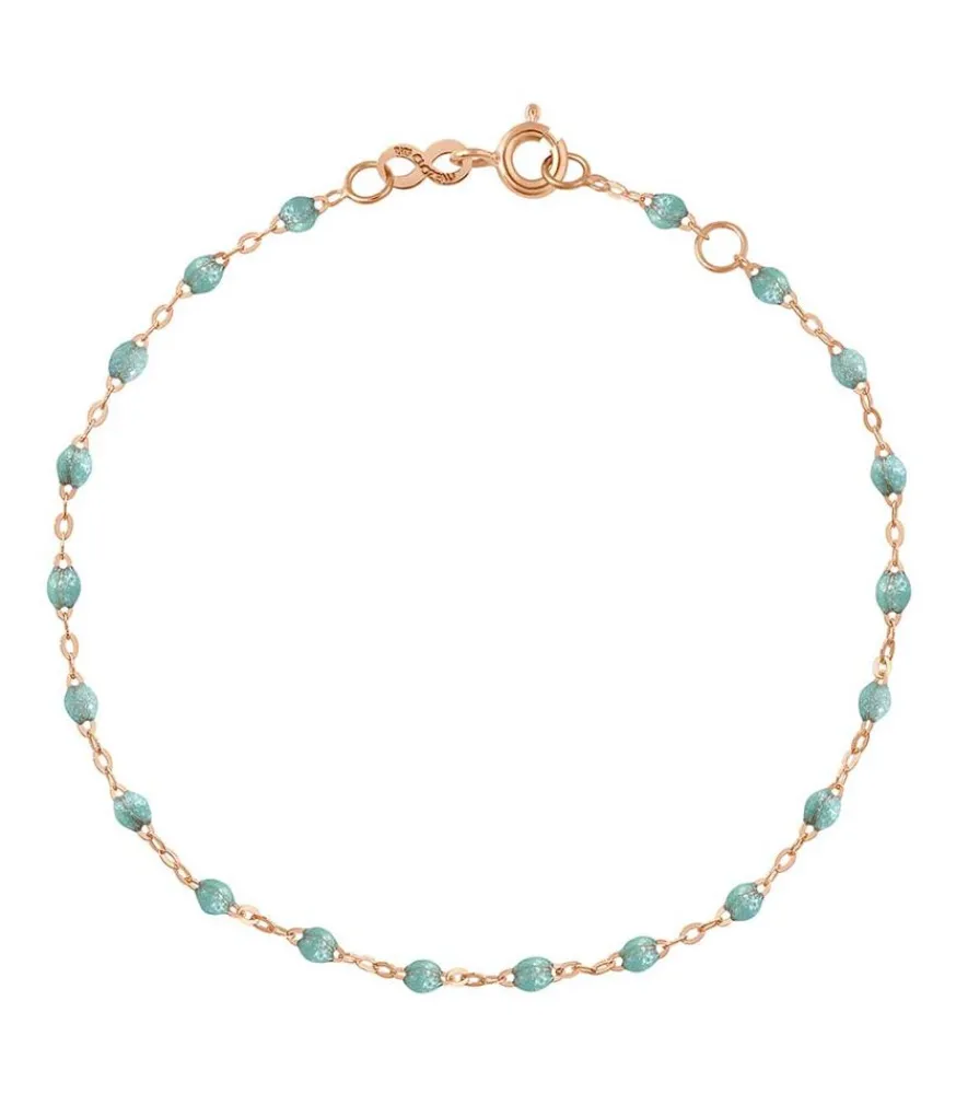 Sale Bracelet Or Rose Et Perles De Resine Femme Bracelets