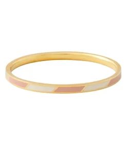 Bracelet Stripes Beige White Femme Bracelets