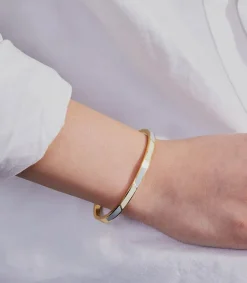 Hot Bracelet Stripes Light Blue White Femme Bracelets