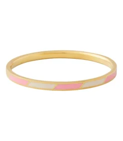 Hot Bracelet Stripes Pink White Femme Bracelets