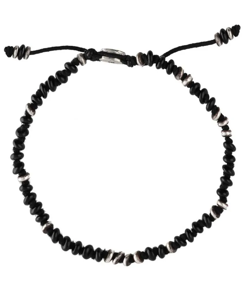 Best Bracelet Templar Jointed A Perles De Pierres Et D'Argent Homme Bijoux