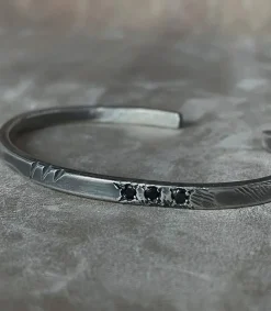 Best Bracelet Three Dark Diamonds Femme Bracelets