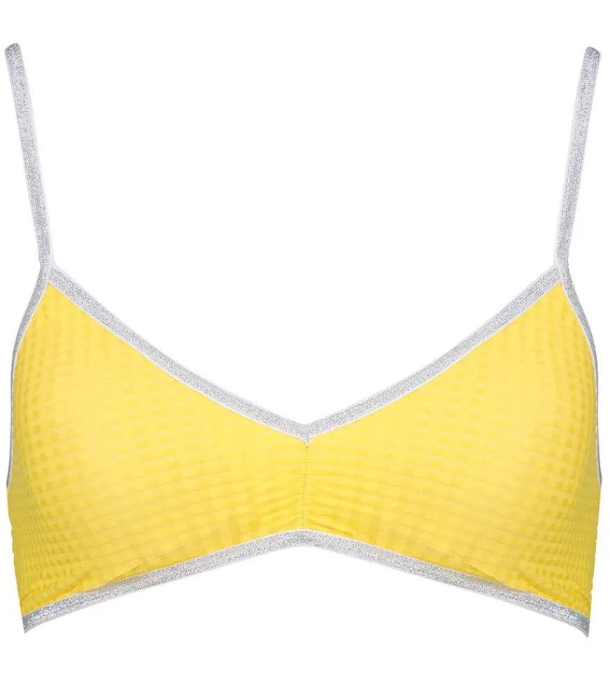 Hot Brassiere Georgia Yellow Vichy Femme Lingerie
