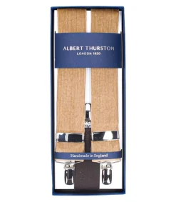 Outlet Bretelles Sutting 3 Clip En Velours Marron Femme Ceintures