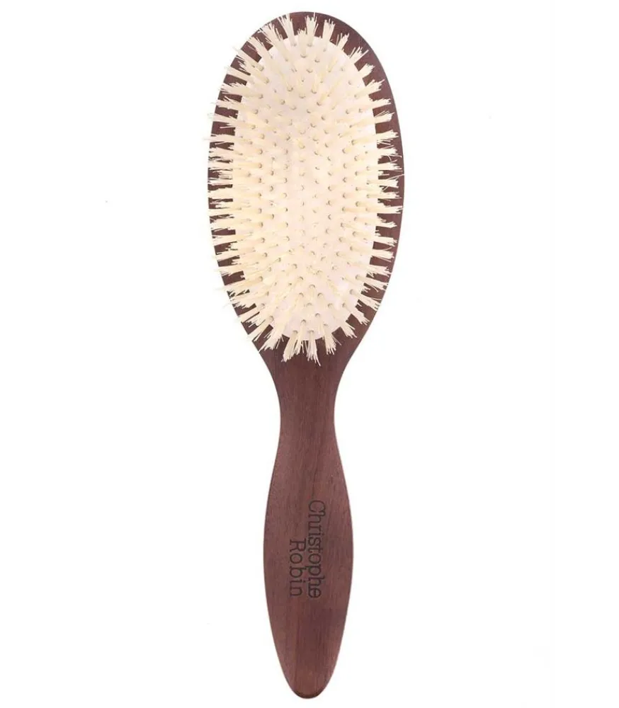 New Brosse A Cheveux Demelante En Bois Femme Accessoires Cheveux