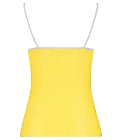 Clearance Caraco Georgia Yellow Vichy Femme Hauts