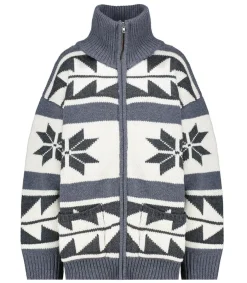 New Cardigan Snow Laine Merinos Gris Femme Mailles & Sweats