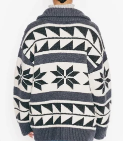 New Cardigan Snow Laine Merinos Gris Femme Mailles & Sweats