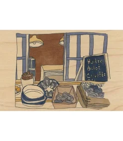 Discount Carte Postale En Bois Le Sud Huitres Cartes Postales