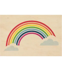 Online Carte Postale En Bois Miami Rainbow Cartes Postales