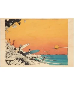 Sale Carte Postale En Bois Ride Let'S Go Surfing Cartes Postales