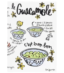 Sale Carte Recette Guacamole Anjuna Boutan Cartes Postales