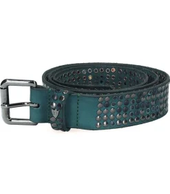 Discount Ceinture Coloree A Clous Studs Femme Ceintures