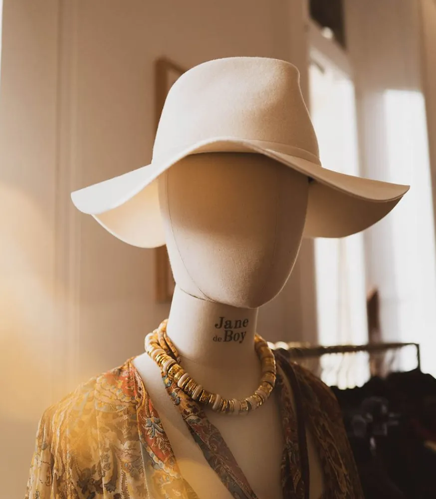 Online Chapeau En Feutre Ivoire Femme Chapeaux, Bonnets & Casquettes