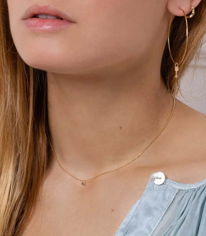 Online Charm Fleche Diamants Femme Boucles D'Oreilles