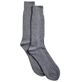 Hot Chaussettes En Cachemire 9140 Light Grey Homme Sous-Vêtements