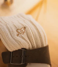 Chaussettes Rib Socks Off White Femme Lingerie