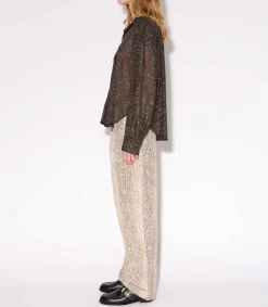 Sale Chemise Disco Bijou Noir Femme Hauts