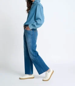 Discount Chemise En Denim Carey Indigo Femme Hauts