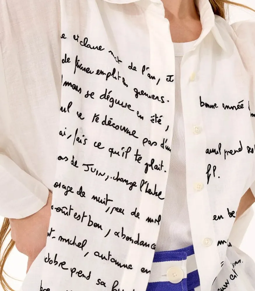 Discount Chemise Great Dictons Off White Femme Hauts