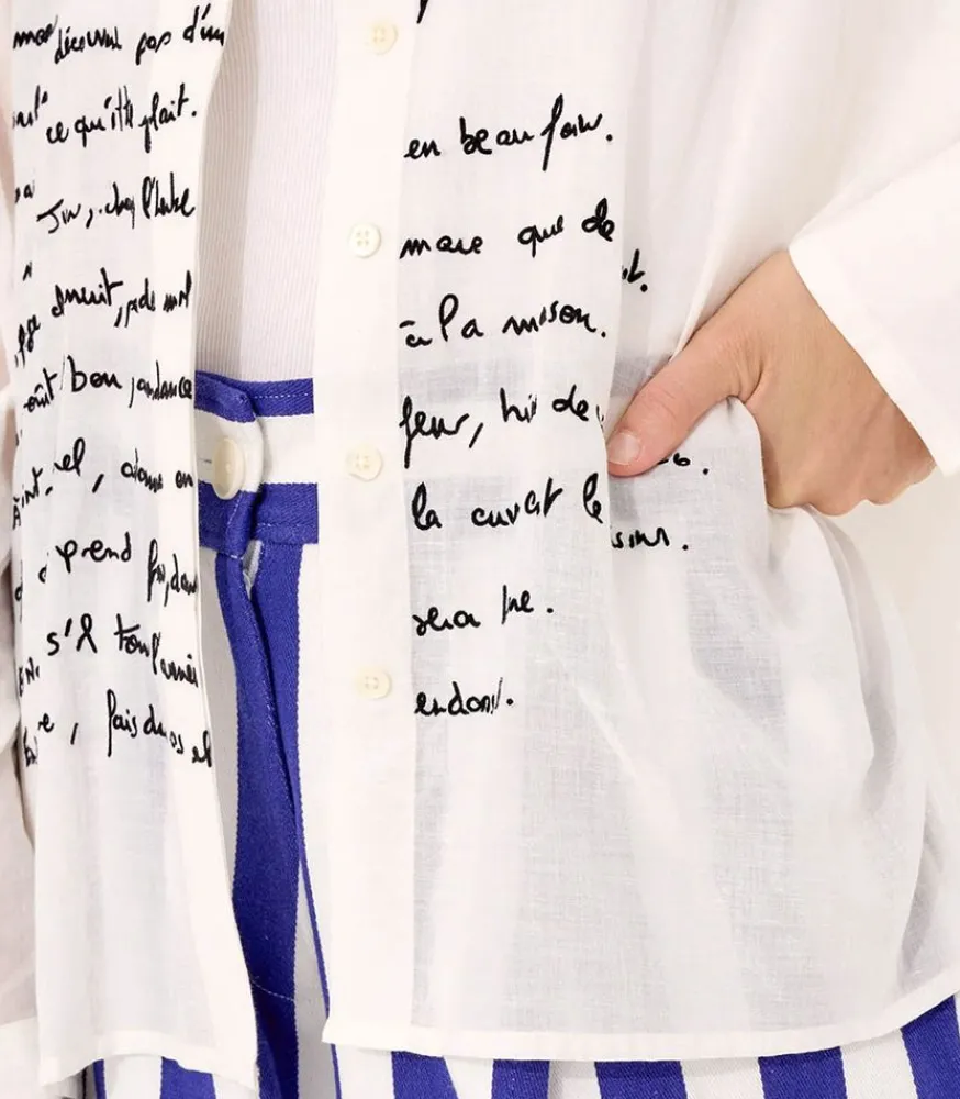 Discount Chemise Great Dictons Off White Femme Hauts