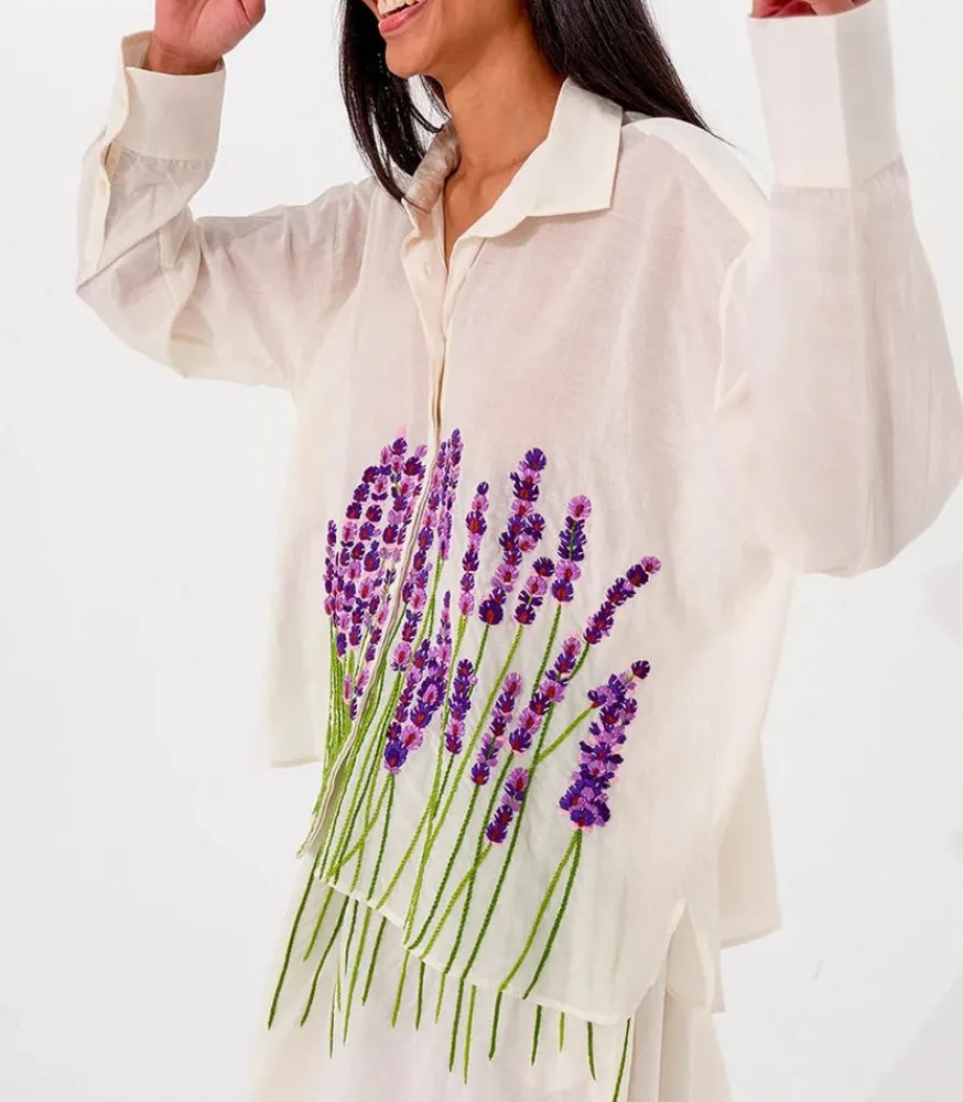 Online Chemise Greta Off White Femme Hauts