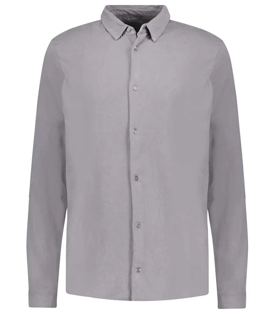 Hot Chemise Homme A Manches Longues Tourterelle Homme Chemises