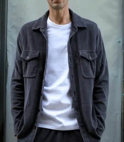 Clearance Chemise Homme Velours Cotele En Coton Homme Chemises