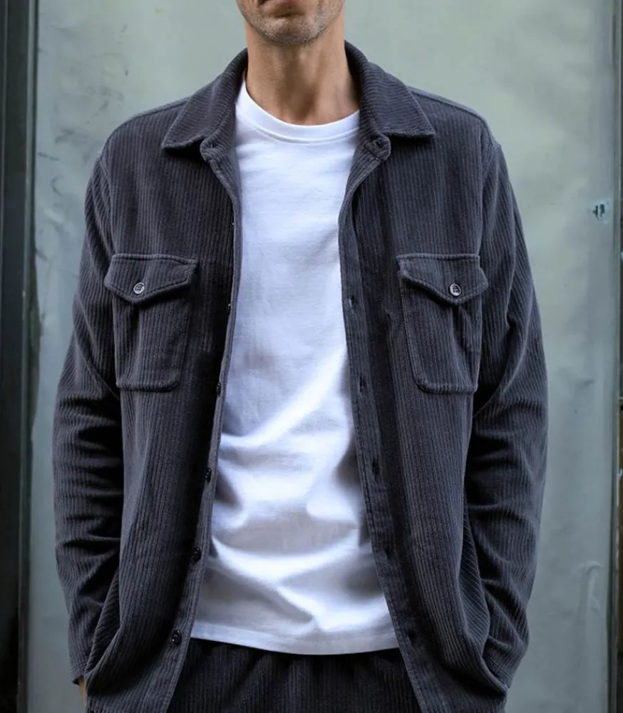 Clearance Chemise Homme Velours Cotele En Coton Homme Chemises