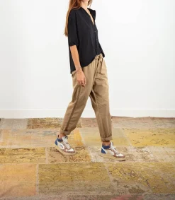 Sale Chemise Manches 3/4 Noir Femme Hauts