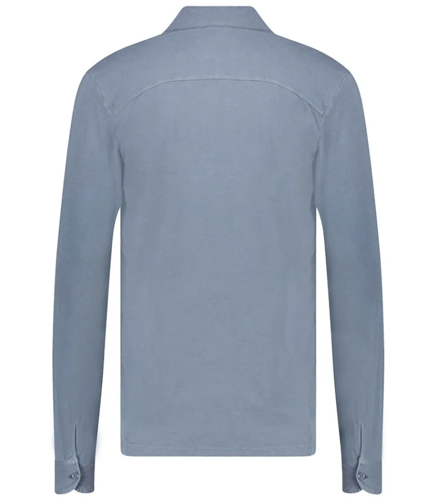 New Chemise Manches Longues Homme Herman Blue Denim Homme Chemises