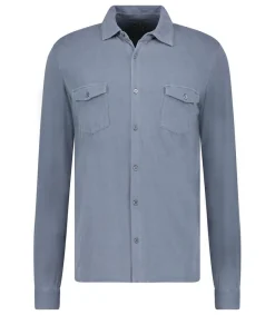New Chemise Manches Longues Homme Blue Denim Homme Chemises