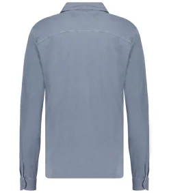 New Chemise Manches Longues Homme Blue Denim Homme Chemises