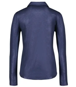 Best Chemise Manches Longues Metal Navy Femme Hauts
