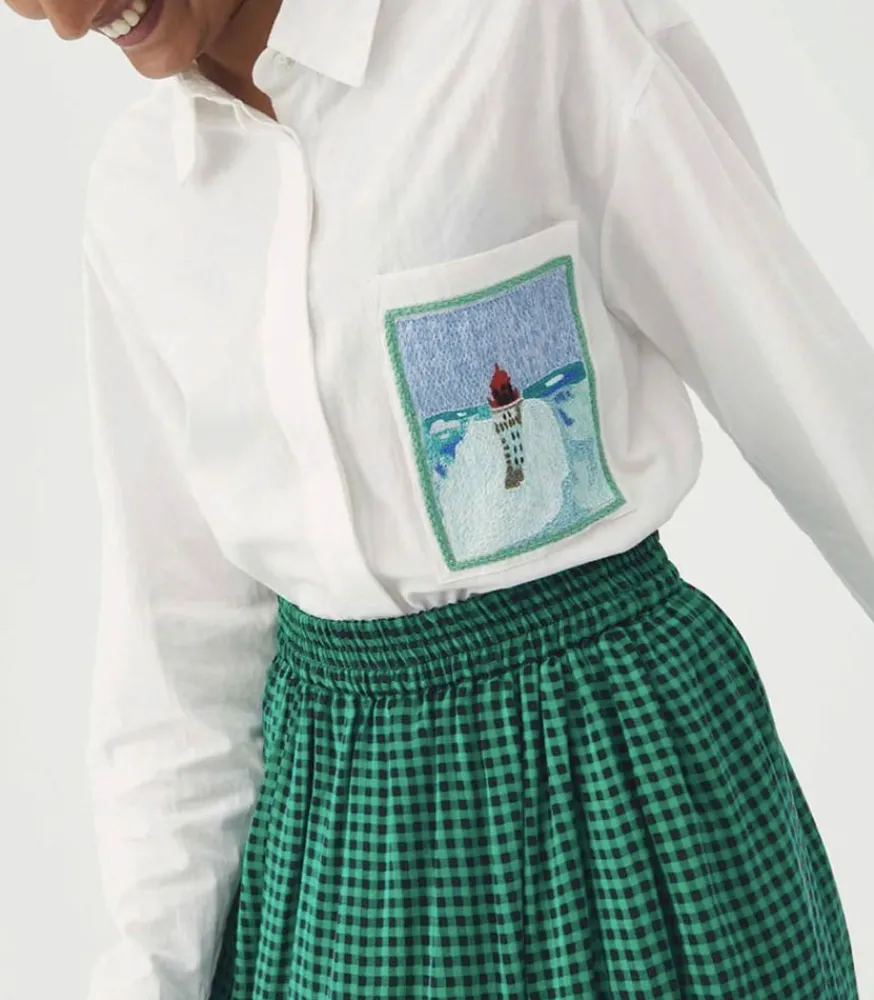 Best Chemise Milou Le Phare Blanc Femme Hauts