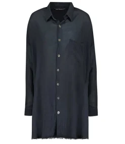 Sale Chemise Oversize Mykonos Bleu Nuit Femme Hauts