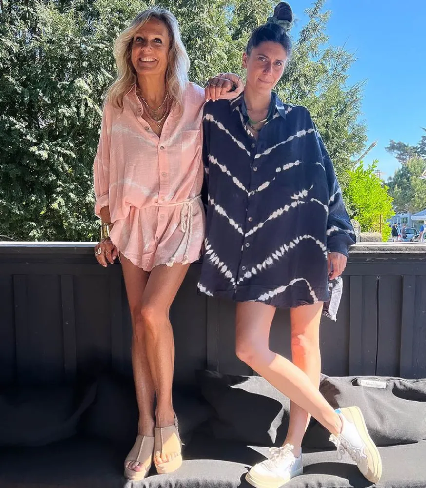 Best Chemise Oversize Mykonos Tie & Dye Powder Pink Femme Hauts