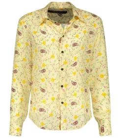 Discount Chemise Paisley En Soie Femme Hauts