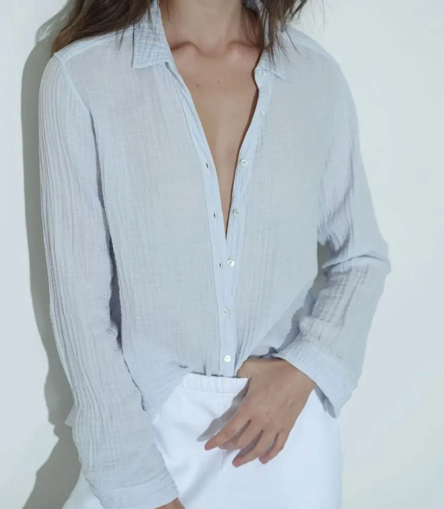 Hot Chemise Pale Sky Scout Femme Hauts