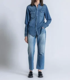 Sale Chemise Stixx Indigo Femme Hauts