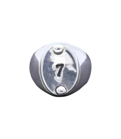 Chevaliere Chiffre "7" Argent Femme Bagues