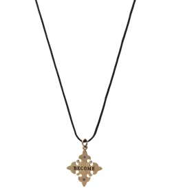 Collier Become En Bronze Et Pierres Saphir Femme Colliers