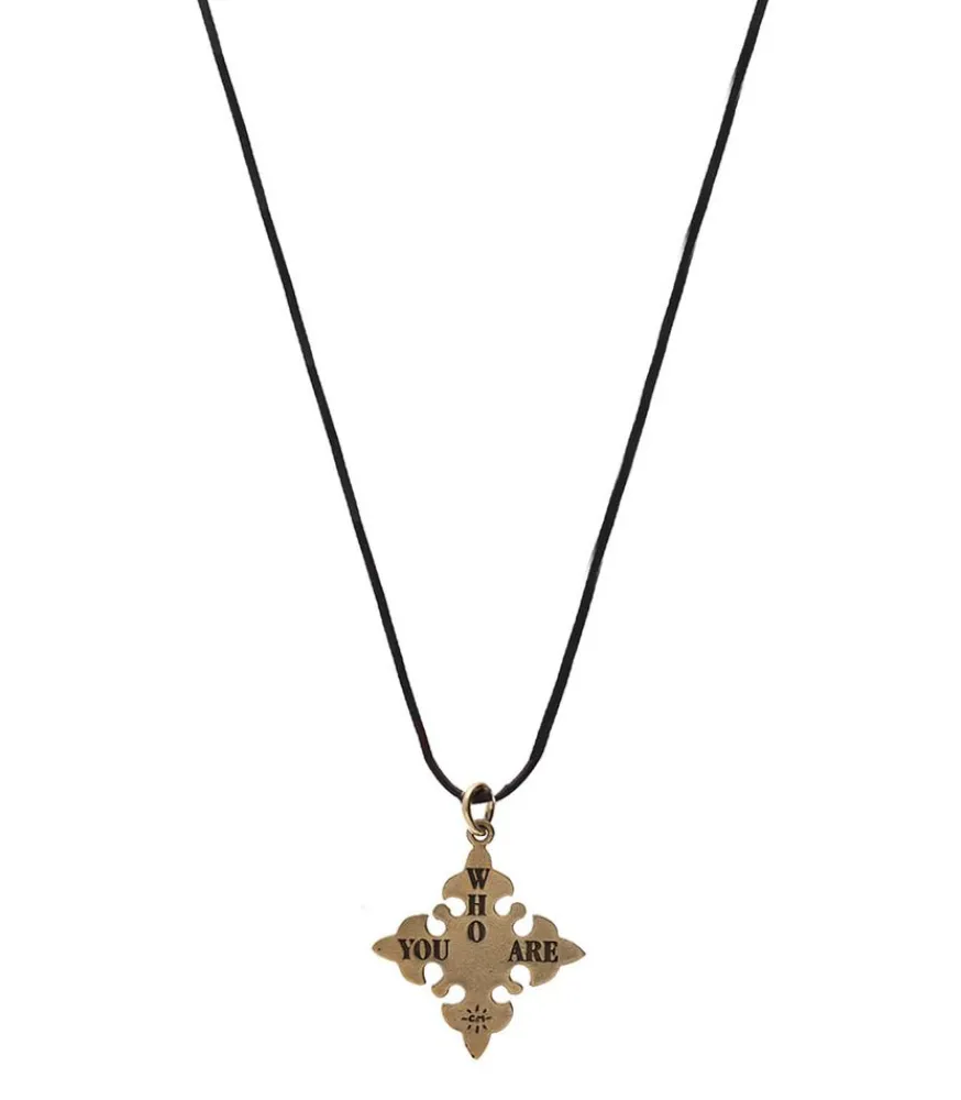 Collier Become En Bronze Et Pierres Saphir Femme Colliers