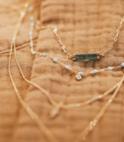 New Collier Bess Tourmaline Bleue Femme Colliers